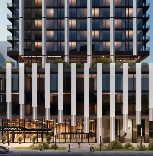 Exterior building rendering of Yonge & Sheppard