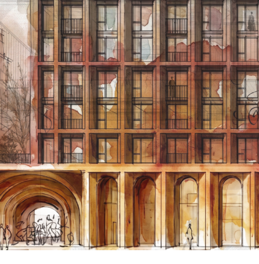 429 Walmer Building Sketch